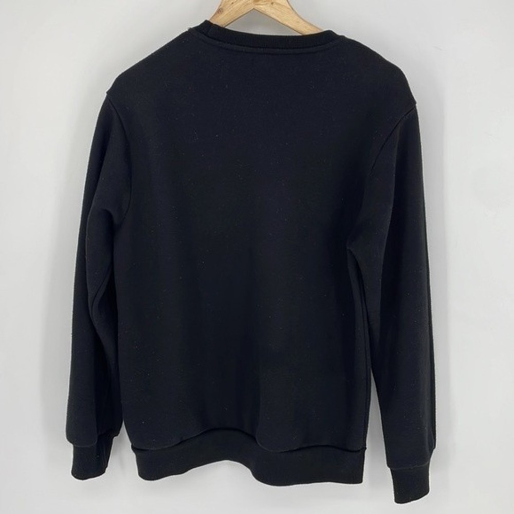 FOREVER 21 MEN spider embroidered crewneck sweater black size SM - Picture 2 of 4